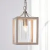Dunelm Tove Wooden 1 Light Pendant Ceiling Fitting -Wall Lights Shop 30690625