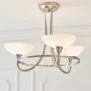 Vogue Lighting Vogue Cagney 3 Light Semi Flush Ceiling Fitting Chrome -Wall Lights Shop 30707420