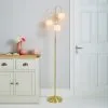 Dunelm Gigi 3 Light Gold Floor Lamp -Wall Lights Shop 30713547