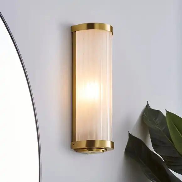 Dunelm Ripon Bathroom Wall Light Brushed Gold 3 Dunelm Ripon Bathroom Wall Light Brushed Gold