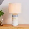 Dunelm Audre Ceramic Glaze Table Lamp -Wall Lights Shop 30713706