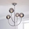Dunelm Gigi Chrome Ceiling Fitting -Wall Lights Shop 30713772