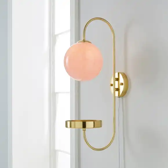 Dunelm Gigi Easy Fit Plug In Pink Wall Light 3 Dunelm Gigi Easy Fit Plug In Pink Wall Light