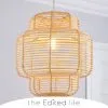 The Edited Life Wicker Tiered Easy Fit Pendant Natural -Wall Lights Shop 30713829