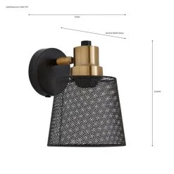 Dunelm Idris Industrial Easy Fit Wall Light 13 Dunelm Idris Industrial Easy Fit Wall Light -Wall Lights Shop 30730462 alt07