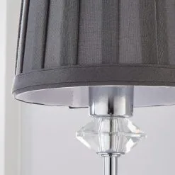 Dorma Genevieve Grey Wall Light -Wall Lights Shop 30730571 alt02