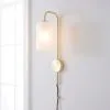Dunelm Palazzo Gold Effect Easy Fit Plug In Wall Light 1 Dunelm Palazzo Gold Effect Easy Fit Plug In Wall Light -Wall Lights Shop 30731207