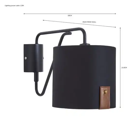 Dunelm Dorrian Easy Fit Plug In Wall Light 8 Dunelm Dorrian Easy Fit Plug In Wall Light - Image 6