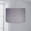 Dunelm Luna Drum Lamp Shade 20cm Dove Grey -Wall Lights Shop 30734628