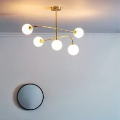 Vogue Lighting Vogue Hartwell 5 Light 32cm Flush Chandelier -Wall Lights Shop 30743064 alt02