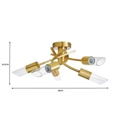 Dunelm Corvus 5 Light Ceiling Fitting -Wall Lights Shop 30752909 alt07