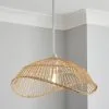 Elements Jaula Easy Fit Rattan Pendant -Wall Lights Shop 30752928