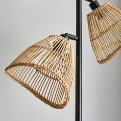 Elements Jaula 3 Light Rattan Floor Lamp 10 Elements Jaula 3 Light Rattan Floor Lamp -Wall Lights Shop 30752932 alt02