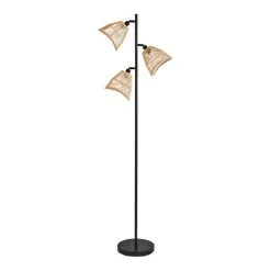 Elements Jaula 3 Light Rattan Floor Lamp 12 Elements Jaula 3 Light Rattan Floor Lamp -Wall Lights Shop 30752932 alt05