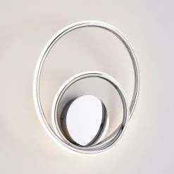 Dunelm Langdon Chrome Integrated LED Bathroom Wall Light