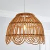 Dunelm Miah Rattan Easy Fit Pendant -Wall Lights Shop 30753345