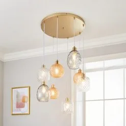 Dunelm Elodie 8 Light Cluster Ceiling Fitting