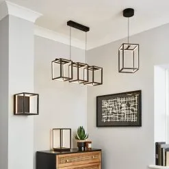 Dunelm Depere Integrated LED Black LED Wall Light -Wall Lights Shop 30753390 alt06