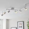 Dunelm Alto 6 Light Chrome Spotlight Bar -Wall Lights Shop 30754842