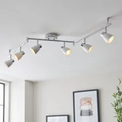 Dunelm Alto 6 Light Chrome Spotlight Bar