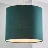 Dunelm Ava Bottle Green Drum Shade 20cm -Wall Lights Shop 30755336
