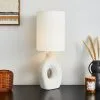 Dunelm Dinah Sculptural White Table Lamp 1 Dunelm Dinah Sculptural White Table Lamp -Wall Lights Shop 30755681