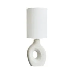Dunelm Dinah Sculptural White Table Lamp -Wall Lights Shop 30755681 alt05