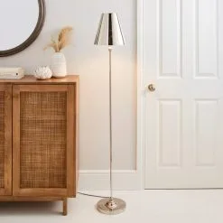 Dorma Bedford Polished Nickel Floor Lamp