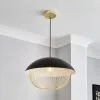 Dunelm Emzo Black Ceiling Fitting 50cm
