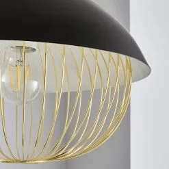 Dunelm Emzo Black Ceiling Fitting 35cm -Wall Lights Shop 30755731 alt02