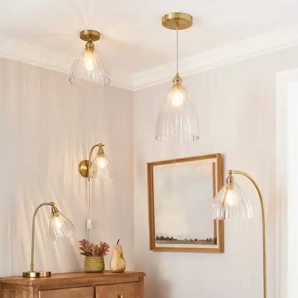 Churchgate Allexton Fluted Glass Wall Light 8 Churchgate Allexton Fluted Glass Wall Light - Image 6