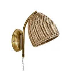 Churchgate Cotes Rattan Plug In Wall Light -Wall Lights Shop 30755741 alt05