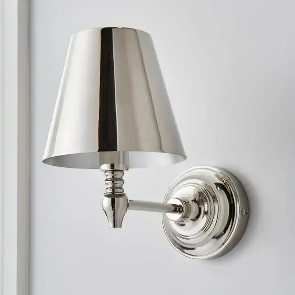 Dorma Bedford Polished Nickel Wall Light 4 Dorma Bedford Polished Nickel Wall Light - Image 2