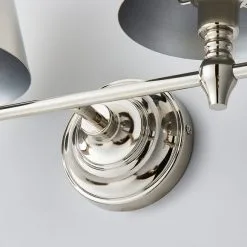 Dorma Bedford Polished Nickel 2 Light Wall Light -Wall Lights Shop 30755751 alt03