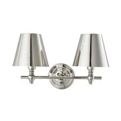 Dorma Bedford Polished Nickel 2 Light Wall Light -Wall Lights Shop 30755751 alt05