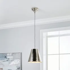 Dorma Bedford Nickel 1 Light Ceiling Fitting