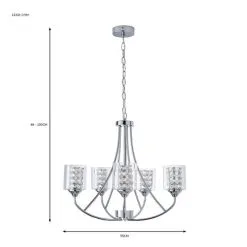 Dunelm Frankie 5 Light Ceiling Fitting 13 Dunelm Frankie 5 Light Ceiling Fitting -Wall Lights Shop 30755753 alt07