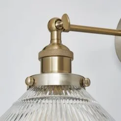 Dunelm Logan Glass Plug In Easy Fit Wall Light -Wall Lights Shop 30755761 alt02