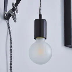 Dunelm Bradford Plug In Flex Set Twin Pack Matt Black -Wall Lights Shop 30762451 alt03