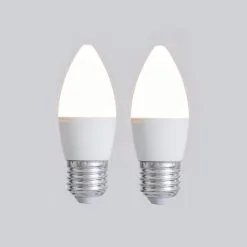 Status 5.5W Pearl ES Candle Bulb 2 Pack