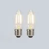 Status 2.5W Filament ES Candle Bulb 2 Pack -Wall Lights Shop 30767683