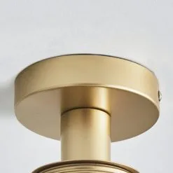 Dunelm Amelie Opal Gold Glass Flush Ceiling Fitting -Wall Lights Shop 30768668 alt03