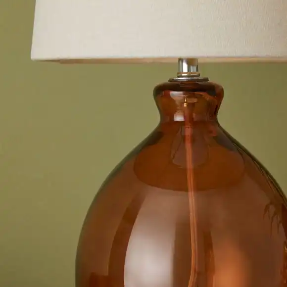 Dunelm Abbott Glass Table Lamp 5 Dunelm Abbott Glass Table Lamp - Image 3