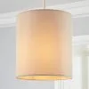 Dunelm Nesa 18cm Velvet Cylinder Shade -Wall Lights Shop 30770046