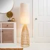 Dunelm Cortado Natural Wicker Floor Lamp -Wall Lights Shop 30781660
