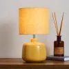 Dunelm Oslo Ochre Ceramic Table Lamp -Wall Lights Shop 30783574