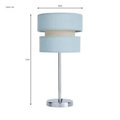 Dunelm Frea Duck Egg Table Lamp -Wall Lights Shop 30784189 alt05