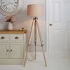 Dunelm Trio Tripod Light Wood Floor Lamp 2 Dunelm Trio Tripod Light Wood Floor Lamp -Wall Lights Shop 30787668