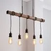 Dunelm Fulton 5 Light Bar Diner Ceiling Fitting -Wall Lights Shop 30788768
