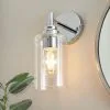 Dunelm Fryer Chrome Bathroom Wall Light 1 Dunelm Fryer Chrome Bathroom Wall Light -Wall Lights Shop 30789841